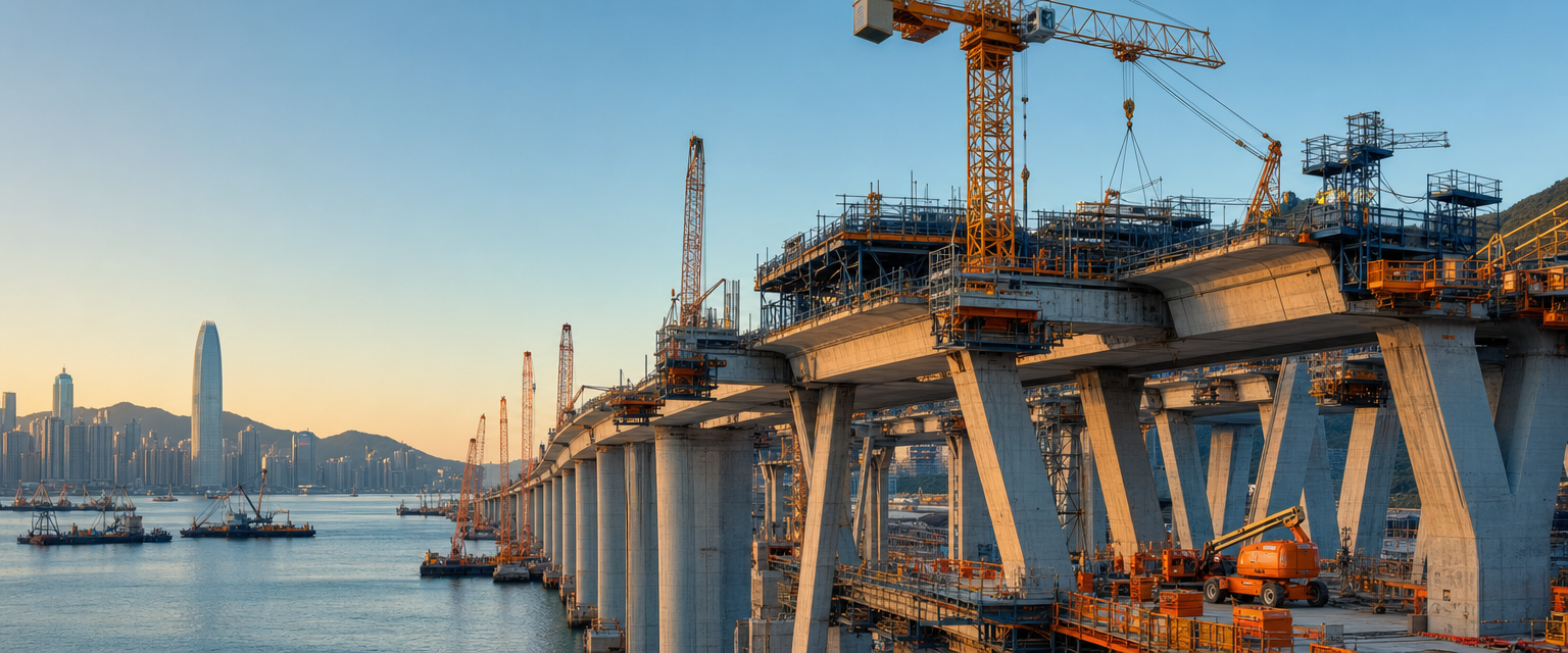 Major civil infrastructure construction project in Hong Kong
